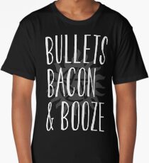 supernatural - bullets, bacon & booze Long T-Shirt