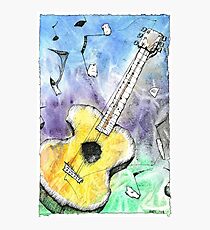 Guitar Notes Photographic Print