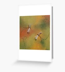 Dance of the dragonflies Greeting Card