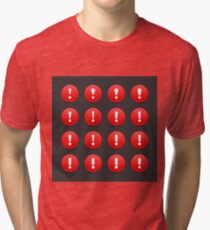 Exclamation Mark Icons Tri-blend T-Shirt
