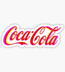Fringed Coca Cola Sign Sticker
