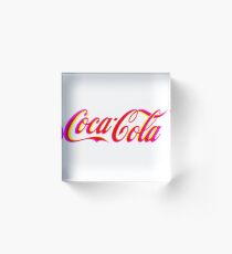 Fringed Coca Cola Sign Acrylic Block