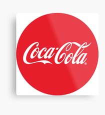 Coca-Cola Bottle Cap Design Metal Print