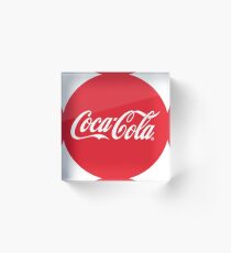 Coca-Cola Bottle Cap Design Acrylic Block