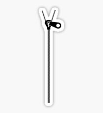 Zippers everywhere Sticker