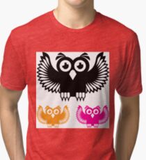 Vector Owl Tri-blend T-Shirt