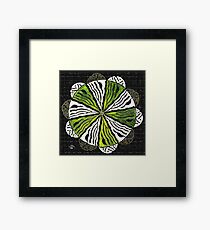 Allah &Muhammad Names Design in Circle Framed Print