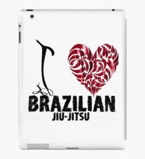 Brazilian Jiu Jitsu BJJ T shirt Design I Love BJJ iPad Case/Skin