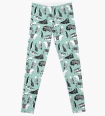 Arctic Animals - Mint by Andrea Lauren Leggings