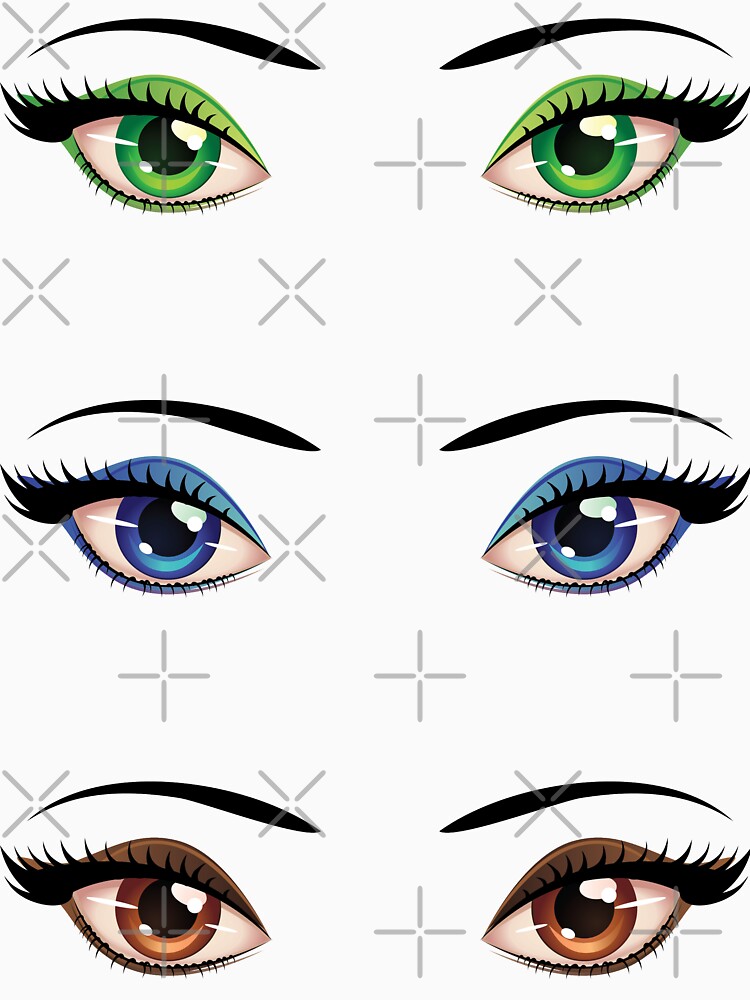 Cartoon female eyes 4 by AnnArtshock