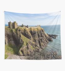Dunnottar Castle Scotland Postcard Wall Tapestry