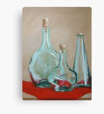 Three Bottles Canvas Print