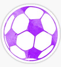 Purple Soccer Ball Sticker