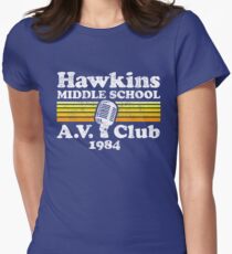 Camiseta entallada para mujer Club de AV Hawkins Middle School