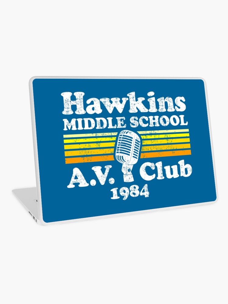 Hawkins Middle School A V Club Laptop Skin By Redbaronict