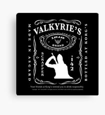 Valkyrie's Liquor - Bottled At Korg's Canvas Print