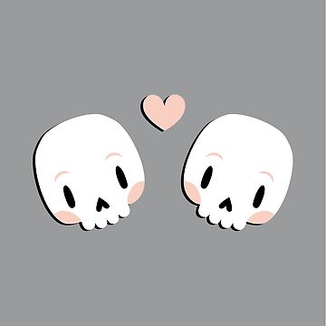 Artwork thumbnail, Skulls in love by petitspixels