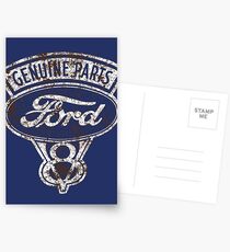 Oil Stained Ford Sign Postcards