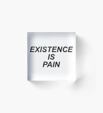 Existence is Pain Mr. Meeseeks Acrylic Block