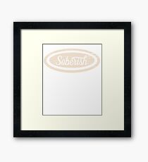 Soberish Drinking Framed Print