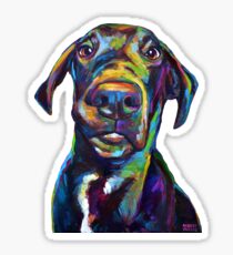 Handsome Hank The Great Dane Sticker