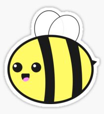 Smiling Bumble Bee Sticker