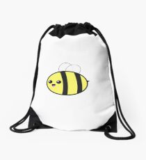 Smiling Bumble Bee Drawstring Bag
