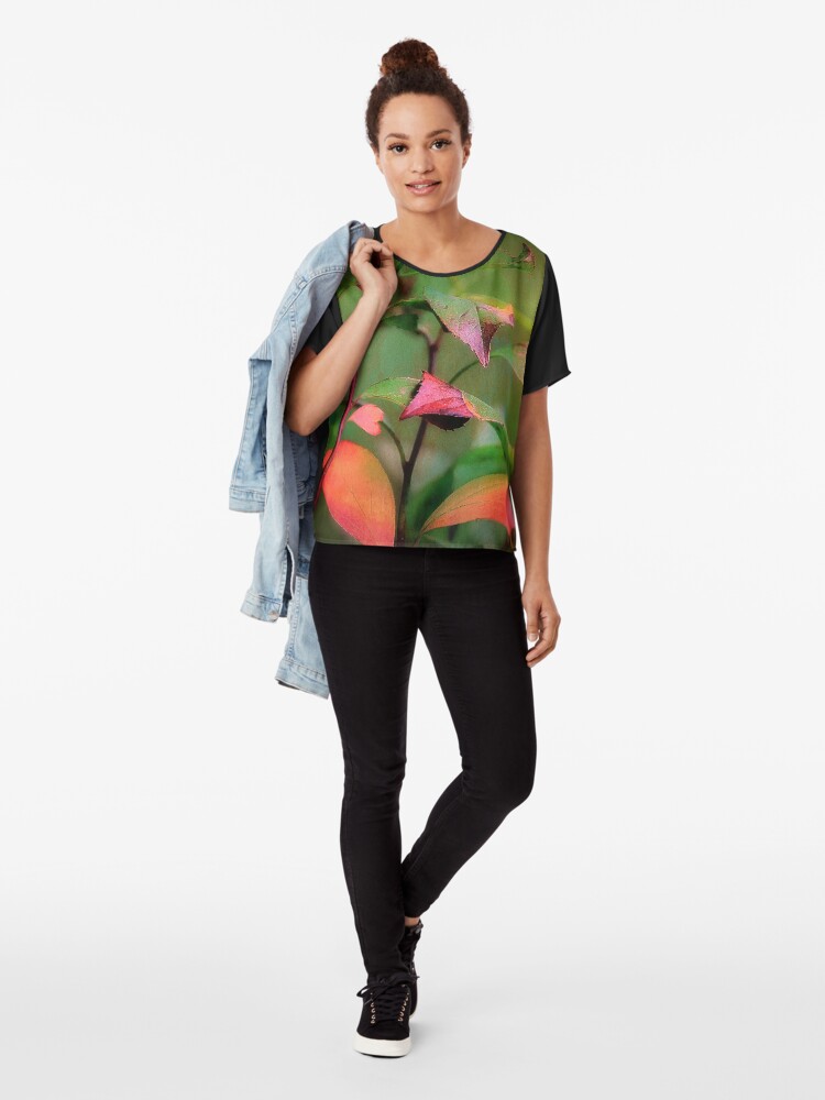 Alternate view of Autumn's Glow Chiffon Top