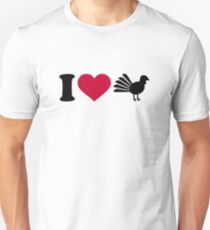 I love Turkey bird Unisex T-Shirt