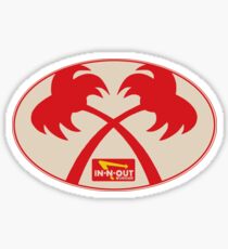 IN-N-OUT BURGER Palm Trees Sticker