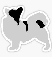 Papillon (Black and White) Sticker
