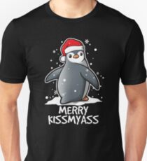 Penguin merry kissmyass christmas sweater Unisex T-Shirt