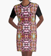 magische Magnolie unterzeichnet T-Shirt Kleid