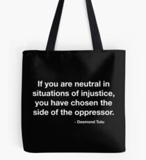 Desmond Tutu Oppressor Quote Tote Bag