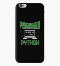 Retro Programmer Design Fluent in Coding Python iPhone Case
