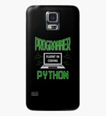 Retro Programmer Design Fluent in Coding Python Case/Skin for Samsung Galaxy