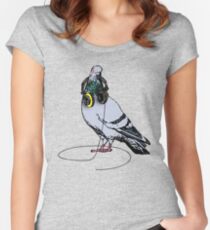 Techno Pigeon Women's Fitted Scoop T-Shirt