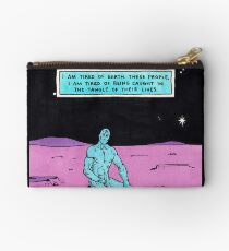 dr manhattan i'm tired Zipper Pouch