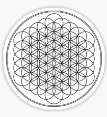 Flower of Life - Black Sticker