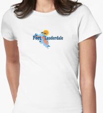 Fort Lauderdale. Women's Fitted T-Shirt