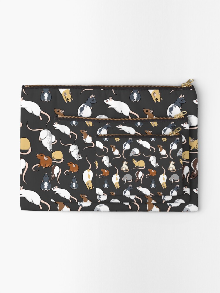 Alternate view of Rats Zipper Pouch