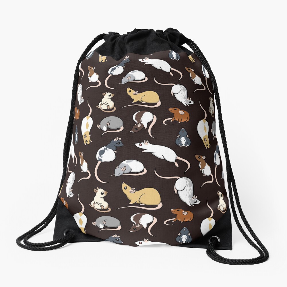 Rats Drawstring Bag