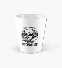 Ich legte das Lit in Literatur Shirt, Funny Reader Item Tasse (konisch)
