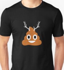 Reindeer Poop Emoji Emoticon Christmas Unisex T-Shirt