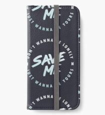 BTS Save Me circular design on dark bg iPhone Wallet/Case/Skin