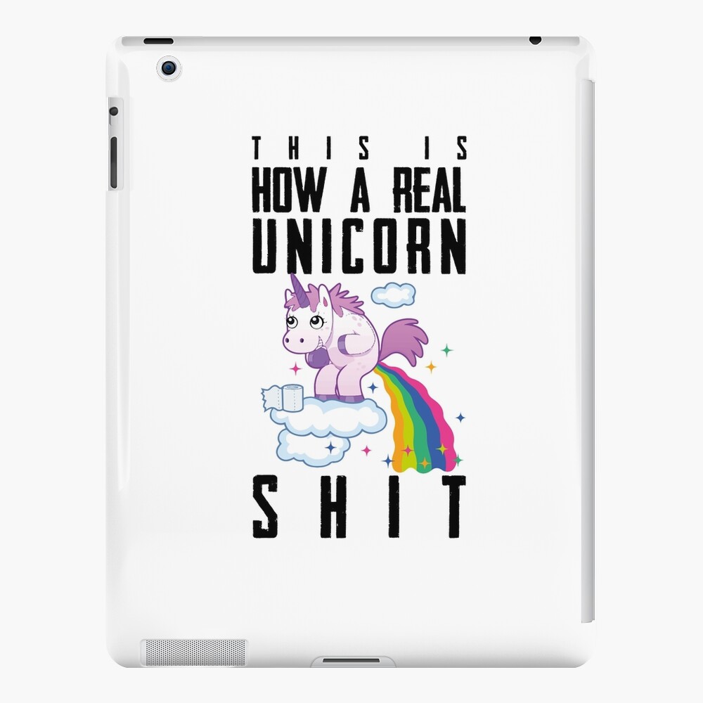 Einhorn Regenbogen Scheiße iPad-Hülle & Skin