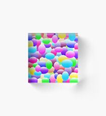 Bubble Eggs Dark Acrylic Block