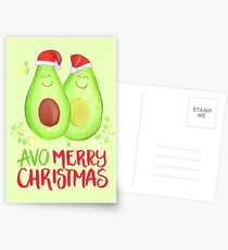 Avocado - Avo Merry Christmas Postcards