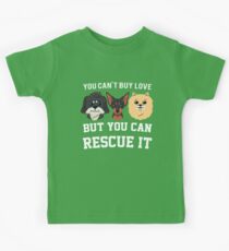 You Can't Buy Love but You Can Rescue it Cats Kids Tee