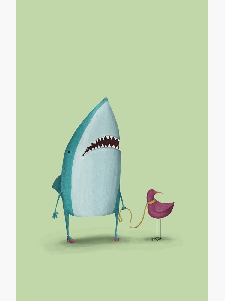 Shark and friend by agrapedesign